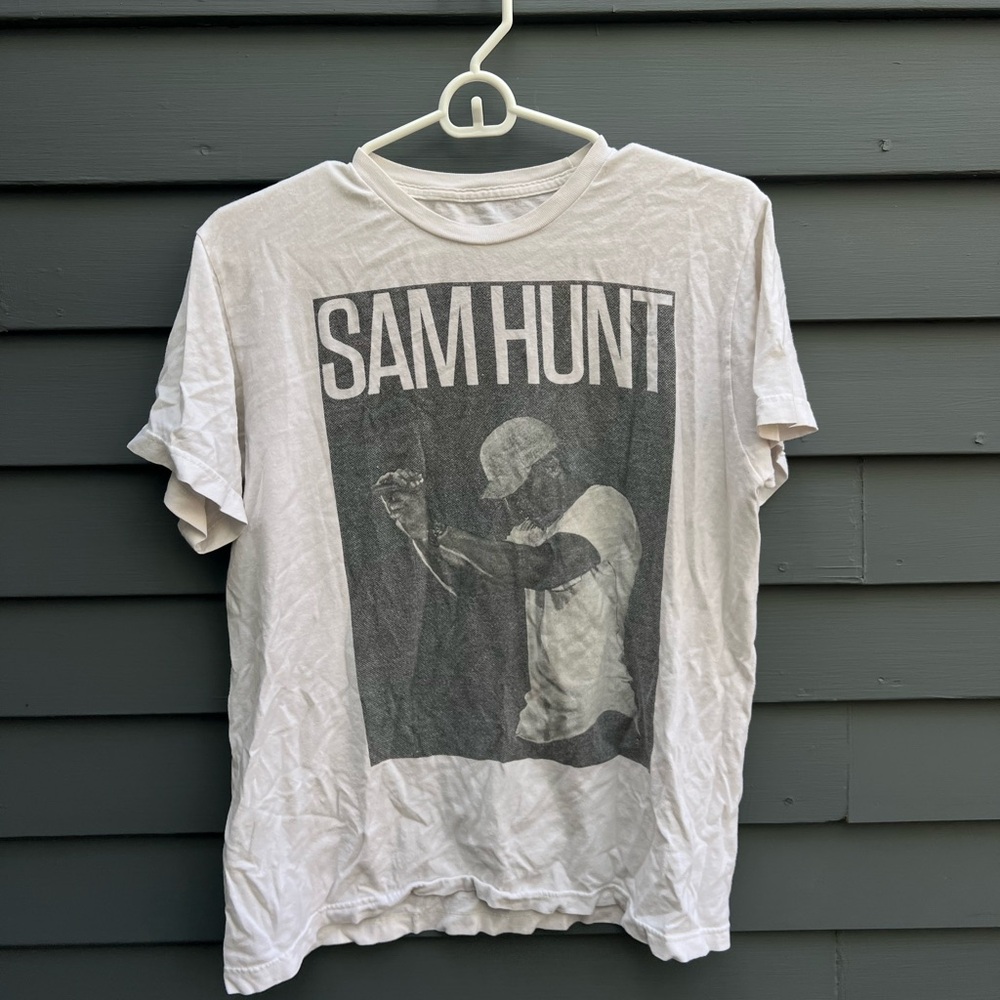Sam Hunt White Graphic T-Shirt